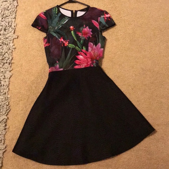 Ted Baker Size TB0 Floral Dress - Picture 1 of 4